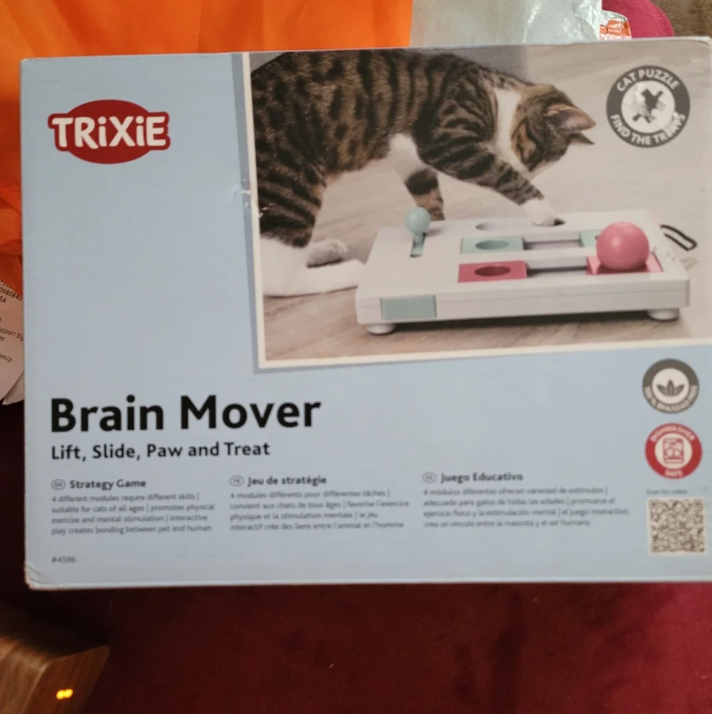 Brain Mover Cat Puzzle - Blue and Pink